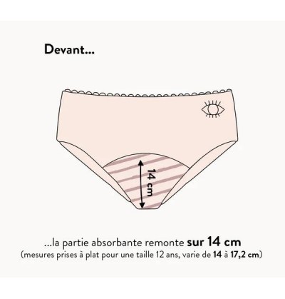 Shorty menstruelle pour ado "Tattoo"- Sisters Republic