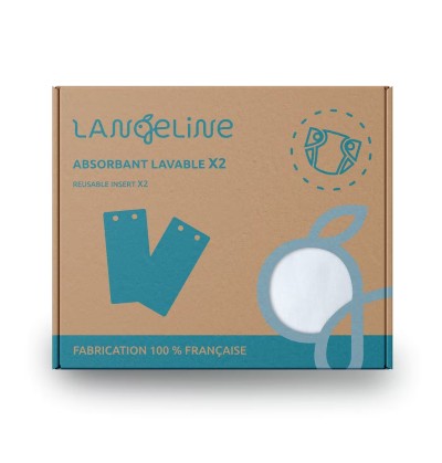 2 inserts en coton bio/recyclé - Langeline
