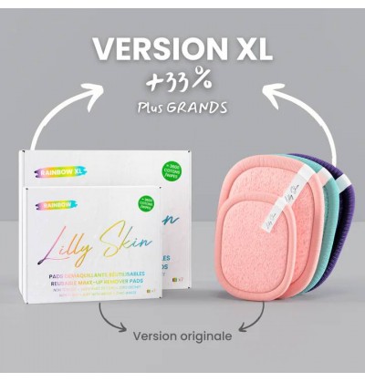 7 Pads XL (lingettes démaquillantes) - Lilly Skin