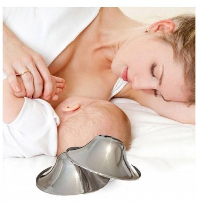 Coupelles allaitement en argent Silverette
