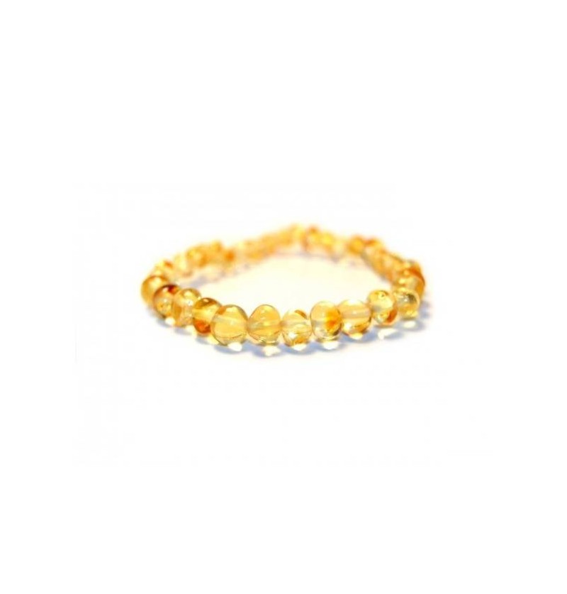 Bracelet d'ambre - champagne