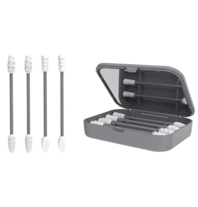 Kit de cotons tiges en silicone - lavable et réutilisable