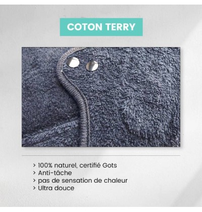 Serviettes lavables + pads soulageant chaud/froid