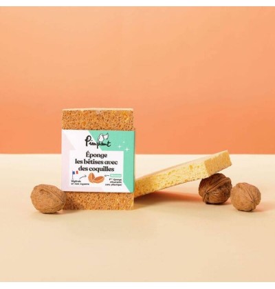 Eponges grattantes 100% recyclable - lot de 2 - Pimpant