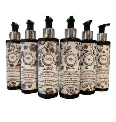 Gel douche corps, mains et visage - S&C Cosmétiques Naturels