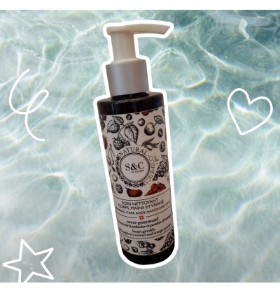 Gel douche corps, mains et visage - S&C Cosmétiques Naturels