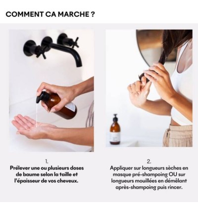Après-shampoing Naturel - baume démêlant - MakeMyMask