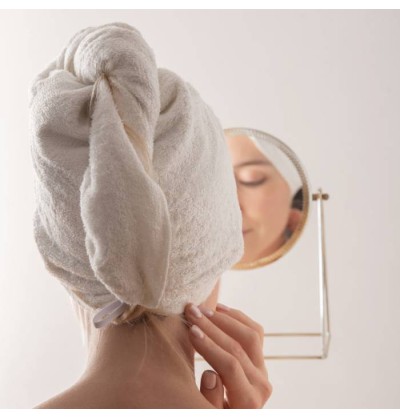 Serviette à cheveux - Eponge de bambou