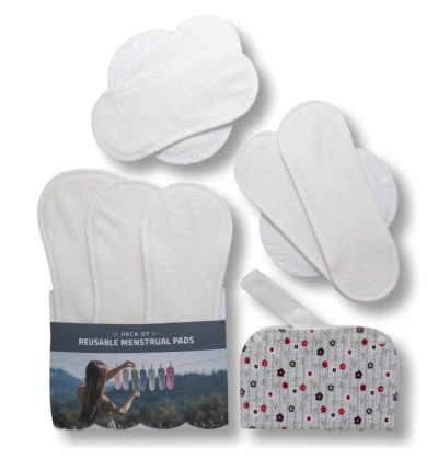 Serviette hygiénique lavable en bambou - Natissy