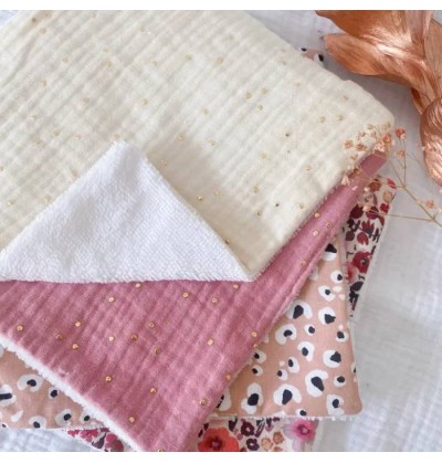 Mini serviette visage en éponge bambou - Les cotons de Romane