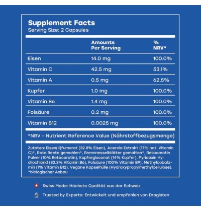MIND & CROWN Eisensupplement