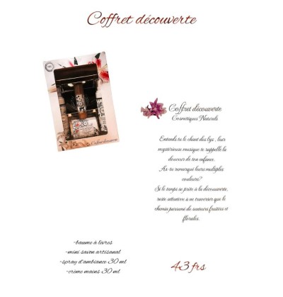 Coffret "Découverte" - S&C cométiques naturels
