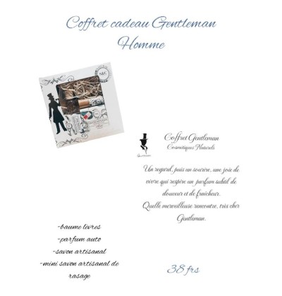 Coffret "Gentleman" - S&C cométiques naturels