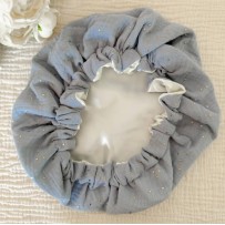 Bonnet de soin en satin - Les cotons de Romane