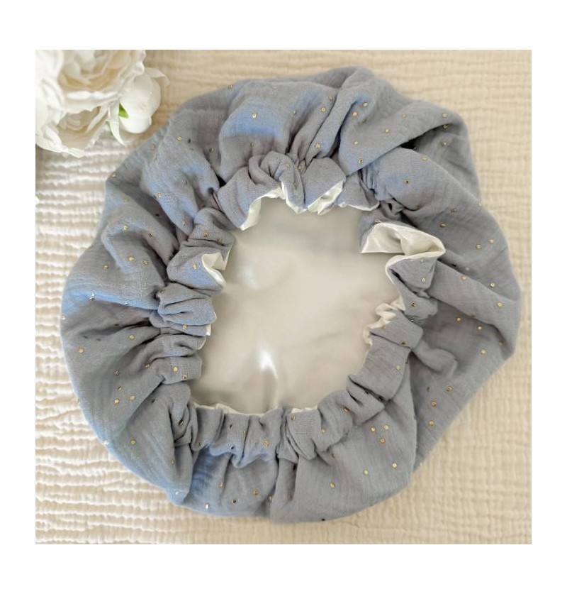 Bonnet de soin en satin - Les cotons de Romane