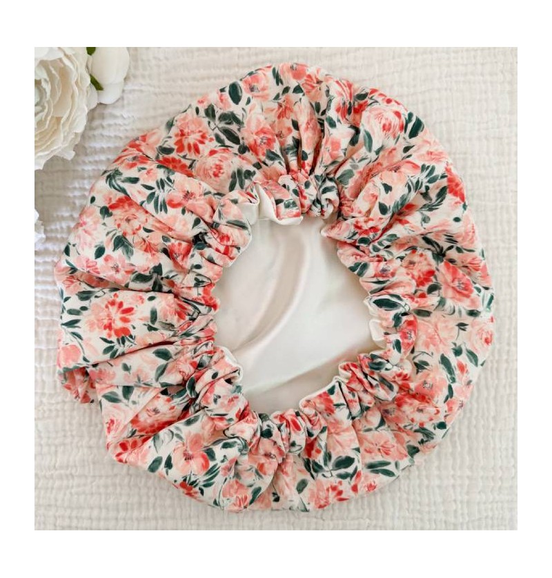 Bonnet de soin en satin - Les cotons de Romane