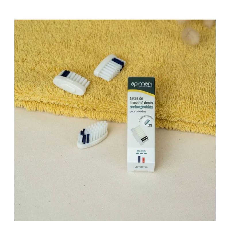 Têtes rechargeables pour brosse à dents -  Apimani
