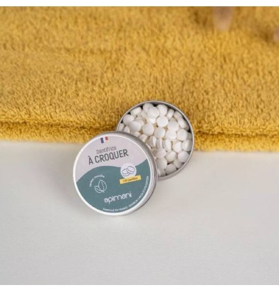 Dentifrice à croquer à la menthe - Apimani