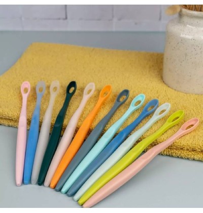 Brosse à dents en bioplastique rechargeable - Apimani