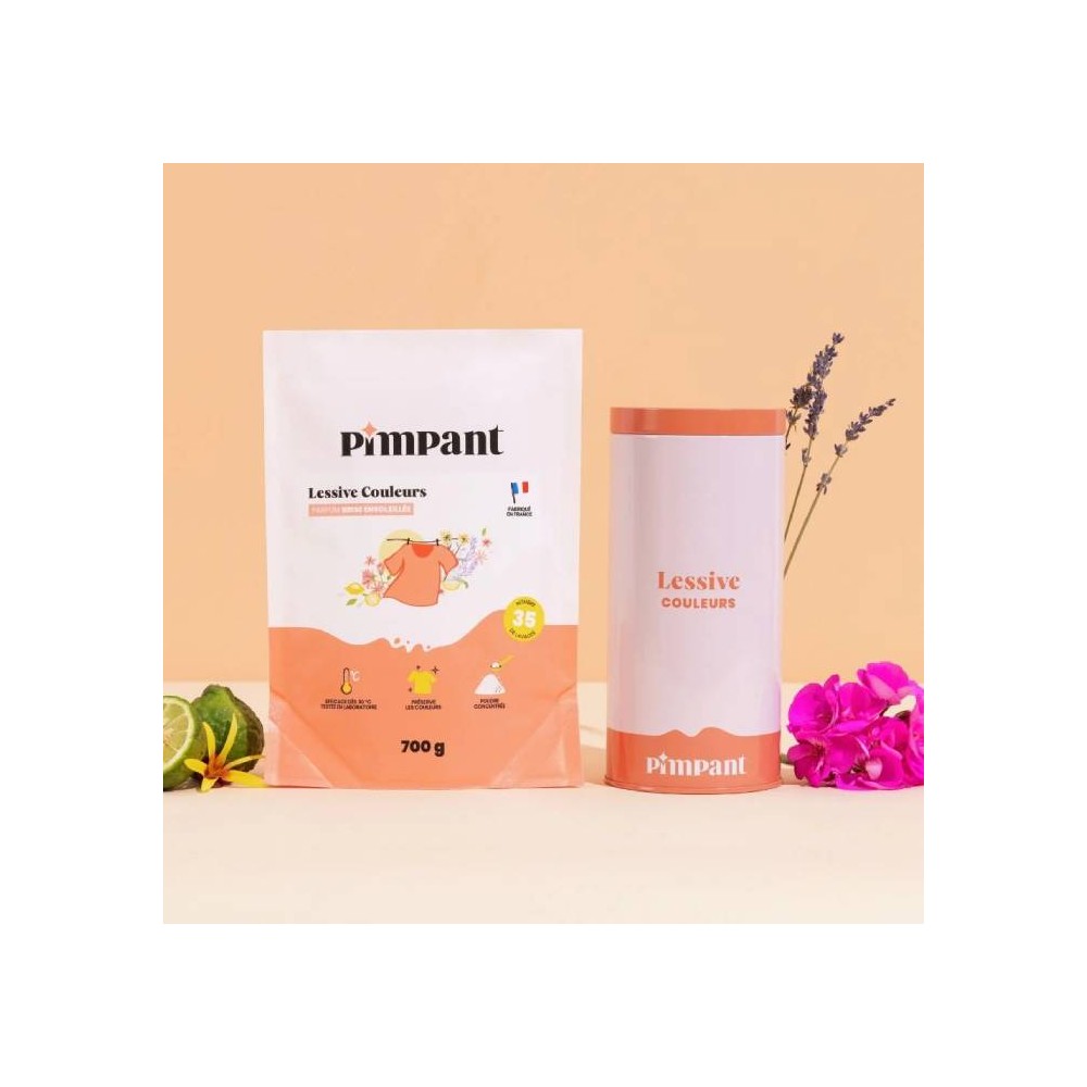 Lessive couleurs - rechargeable - PIMPANT