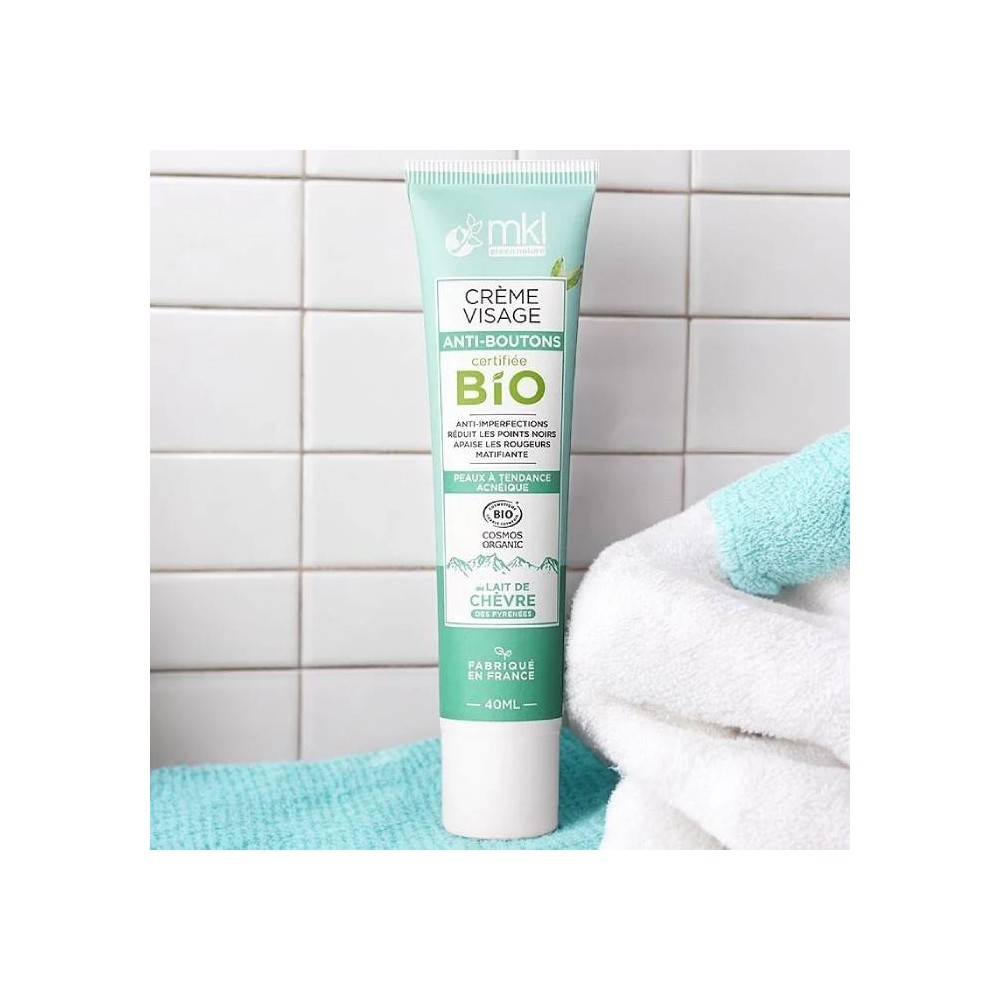Bio-Gesichtscreme gegen Pickel mit Ziegenmilch – MKL Green Nature