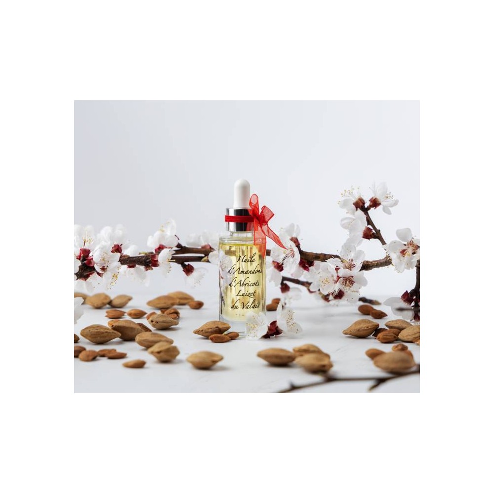 Huile d'amandons d'abricots Luizet - 100% Valaisan