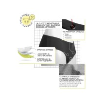 Culotte menstruelle one size qui s'adapte de 10 à 16 ans