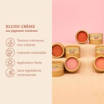 Blush crème aux pigments minéraux