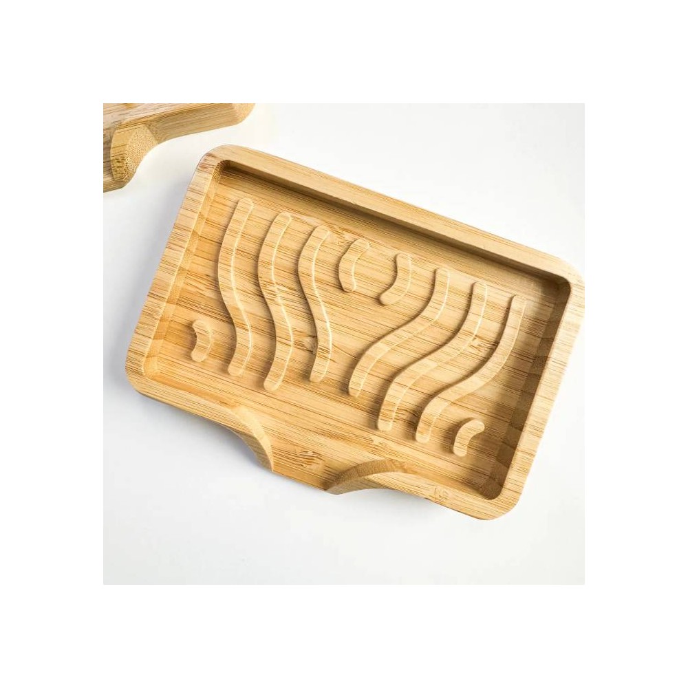 Porte-savon en bambou réutilisable