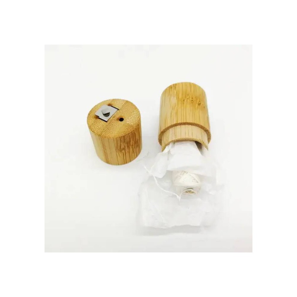 Fil dentaire en fibre de bambou biodégradable