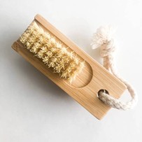 Brosse à ongles naturel avec double face